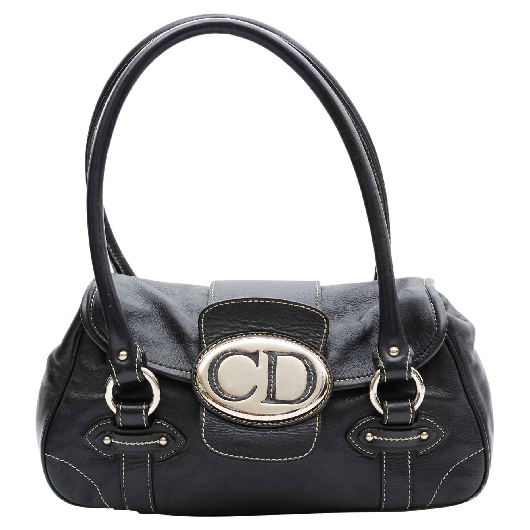 Dior Black Canvas and Leather Vintage Flap Crossbody Bag Dior  TLC
